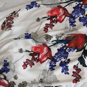 Express Paperbag Waist Floral Trousers US 4